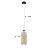Lunescent Lighting Amber Casa 13cm Glass Pendant Light