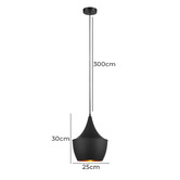 Lunescent Lighting Caviar Bell Aluminium Pendant Light