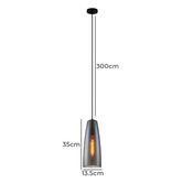 Lunescent Lighting Chuva 35cm Glass Pendant Light