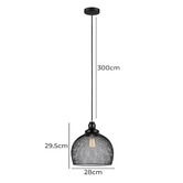 Lunescent Lighting Cheveux 28cm Mesh Metal Pendant Light