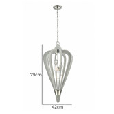 Lunescent Lighting Senorita 3 Light Wooden Pendant