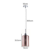 Lunescent Lighting Espejo Glass &amp; Iron Pendant Light
