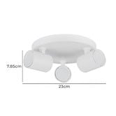 Lunescent Lighting Spot Aluminium Adjustable 3-Light Spotlight