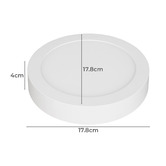 Lunescent Lighting Saffy Round aluminium Tri-CCT LED Oyster Light