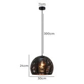 Lunescent Lighting Botanical Iron Pendant Light