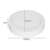 Lunescent Lighting Saffy Round aluminium Tri-CCT LED Oyster Light