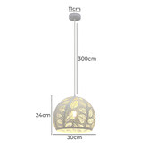 Lunescent Lighting Botanical Iron Pendant Light