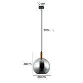 Lunescent Lighting Patera Glass Orb Pendant Light