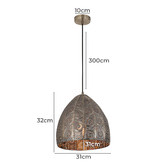 Lunescent Lighting Sari Perforated Metal Pendant Light
