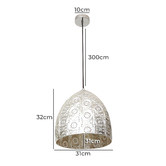 Lunescent Lighting Sari Perforated Metal Pendant Light