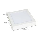 Lunescent Lighting Square Tri-CCT LED Oyster Light