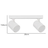 Lunescent Lighting Spot Aluminium Adjustable 2 Lamp Spotlight
