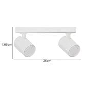 Lunescent Lighting Spot Aluminium Adjustable 2-Light Spotlight
