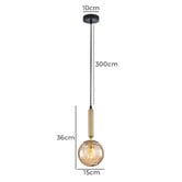 Lunescent Lighting Trattino Glass Orb Pendant Light