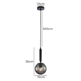 Lunescent Lighting Trattino Glass Orb Pendant Light
