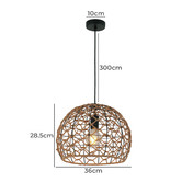Lunescent Lighting Canamo Dome Hemp Rope Pendant Light
