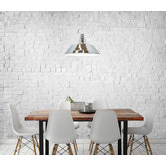 Lunescent Lighting Gair Shallow Dome Steel Pendant Light