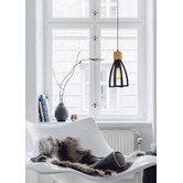 Lunescent Lighting Black Lowther 1 Light Iron Pendant