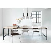 Lunescent Lighting Band Iron  3 Lamp Linear Pendant Light