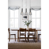 Lunescent Lighting Band Iron  3 Lamp Linear Pendant Light