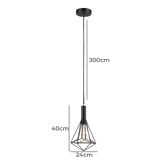 Lunescent Lighting Band Black Iron Prism Pendant Light