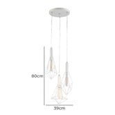 Lunescent Lighting Band Iron 3-Light Pendant Light