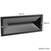 Lunescent Lighting Recessed 13W LED Outdoor Wall Light