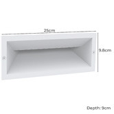 Lunescent Lighting Recessed 13W LED Outdoor Wall Light