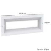 Lunescent Lighting Frosted Recessed 13W LED Outdoor Wall Light