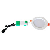 Lunescent Lighting White Round LED Fixed Downlight