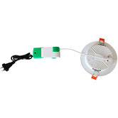 Lunescent Lighting White Round LED Fixed Downlight