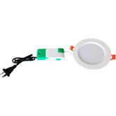 Lunescent Lighting White Round LED Fixed Downlight