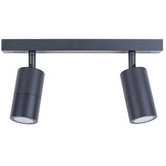 Lunescent Lighting GU10 Adjustable 2 Light Outdoor Spotlight