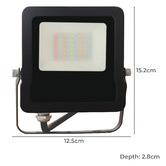 Lunescent Lighting Black LED Flood Light