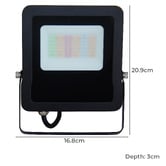 Lunescent Lighting Black LED Flood Light