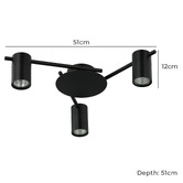 Lunescent Lighting Meira Adjustable 3 Light Spotlight