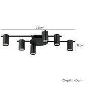 Lunescent Lighting Meira Adjustable 6 Light Spotlight