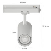 Lunescent Lighting 3 Wire 1 Circuit 15W LED Tracklight