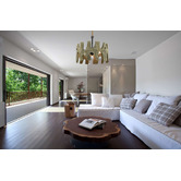 Lunescent Lighting Hopi 3 Light Wooden Pendant
