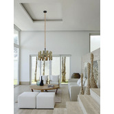 Lunescent Lighting Hopi 3 Light Wooden Pendant