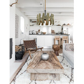 Lunescent Lighting Hopi 3 Light Wooden Pendant