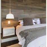 Lunescent Lighting Blackhazel 1 Light Steel &amp; Wood Pendant