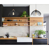 Lunescent Lighting Black Scandal 1 Light Iron Pendant
