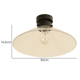 Lunescent Lighting 14.5cm DIY Glass Batten Light