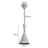 Lunescent Lighting Esk 1 Light Aluminium Pendant