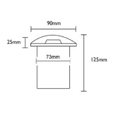 Lunescent Lighting 4 Way Stainless Steel Inground Uplight