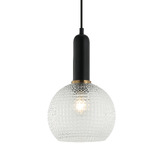 Lunescent Lighting Pelota 1 Light Glass Pendant