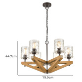 Lunescent Lighting Votif 6 Light Pendant