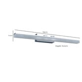 Lunescent Lighting Vanitas Aluminium 16W LED Tri-CCT Dimmable Vanity Light