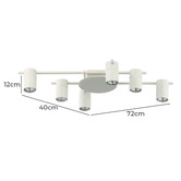 Lunescent Lighting Meira Adjustable 6 Light Spotlight
